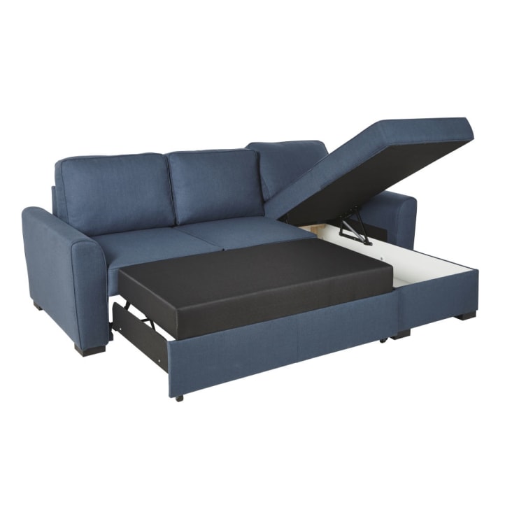 Maisons du Monde Montréal - Sofá rinconera de 3/4 plazas azul noche Mejor oferta