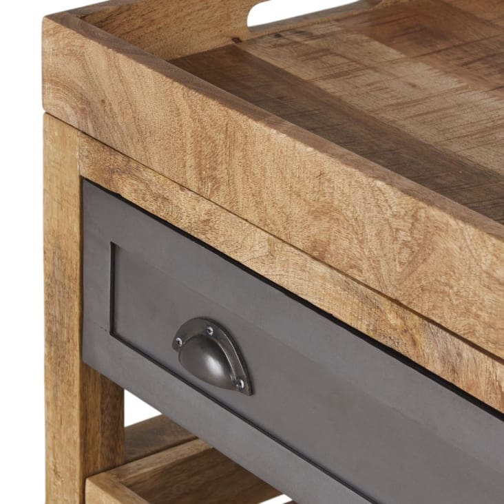 Maisons du Monde Melchior - Mesa de cocina auxiliar de madera Rebajas online