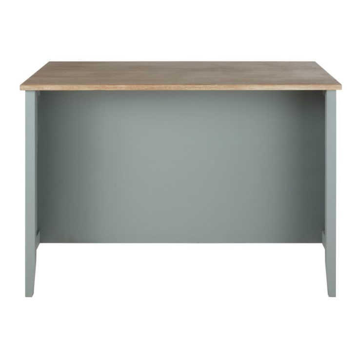 Maisons du Monde Beaumont - Isla central de cocina con 2 puertas y 2 cajones en verde y gris Envío gratis