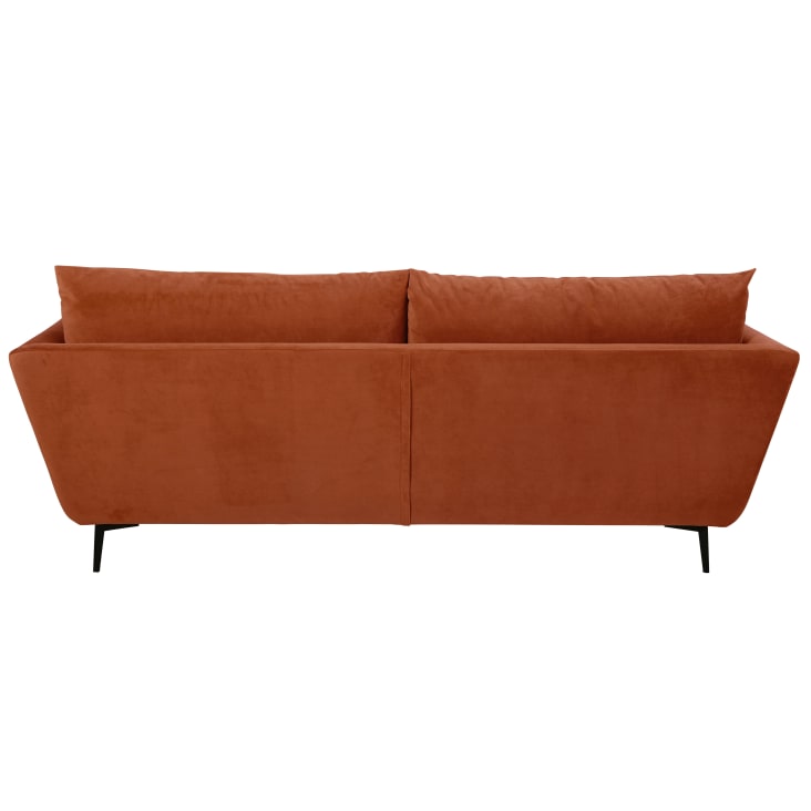 Maisons du Monde Prague - Sofá de 3 plazas de terciopelo color óxido Último día