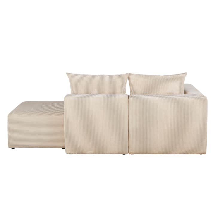 Maisons du Monde Jill - Sofá de 2/3 plazas de pana beige Precio de fábrica