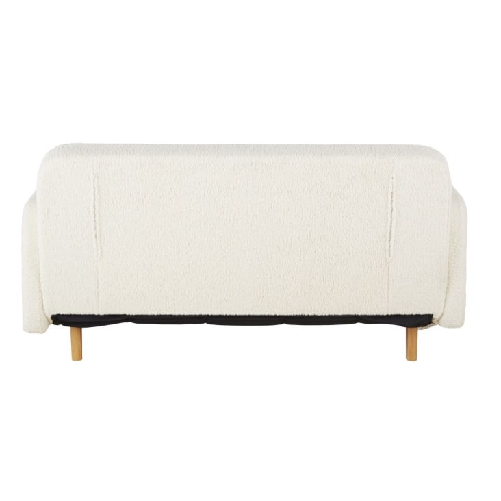 Maisons du Monde Nia - Sofá cama de tela rizada de 2/3 plazas color crudo Oferta especial de fábrica