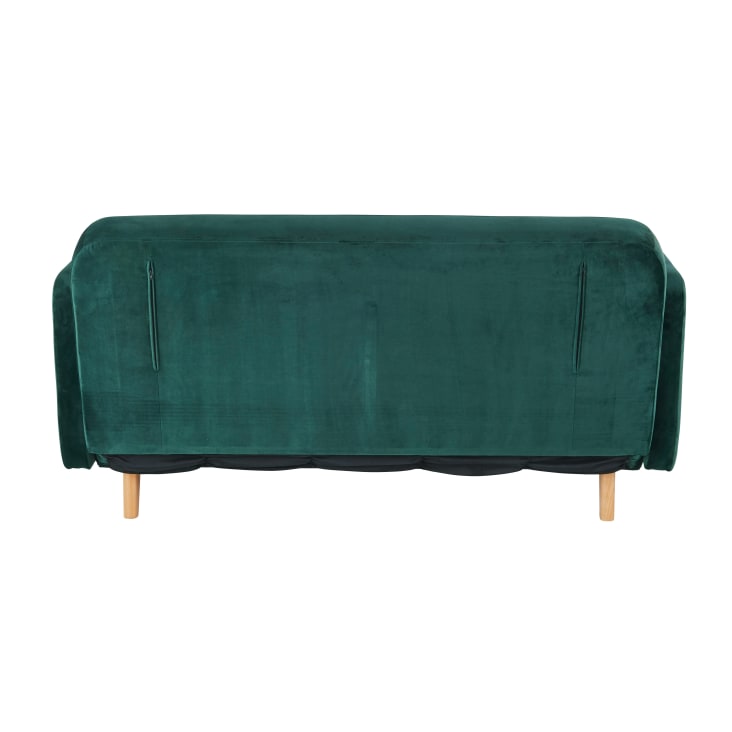 Maisons du Monde Nia - Sofá cama de 2/3 plazas de terciopelo verde Superdescuento