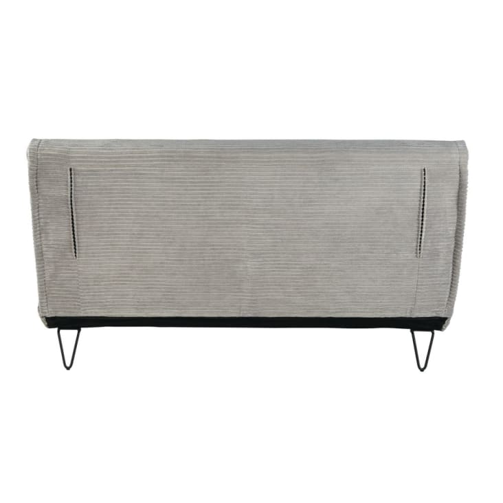 Maisons du Monde Nio - Sofá cama de 2 plazas de terciopelo gris claro Ahorra y exporta