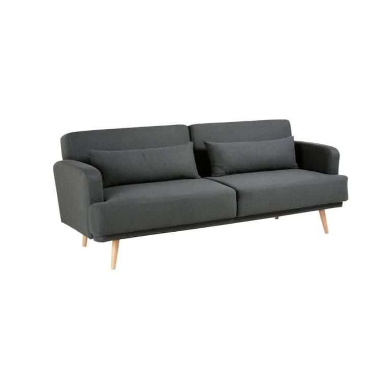 Maisons du Monde Elvis - Sofá clic-clac de 3 plazas en gris Descuentos del mes