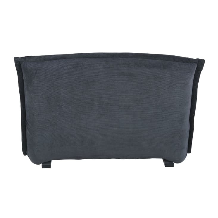 Maisons du Monde Hallen - Sofá clic-clac de 1 plaza de terciopelo acanalado en gris antracita Descuento por venta flash