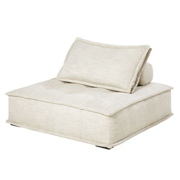 Maisons du Monde Neo Elementary - Módulo para sofá beige arena moteado Precio ultrabajo