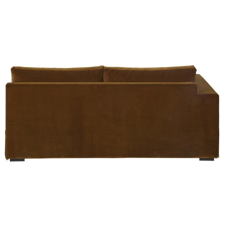 Maisons du Monde Jekill - Módilo izquierdo para sofá modular de 2 plazas de terciopelo bronce En línea