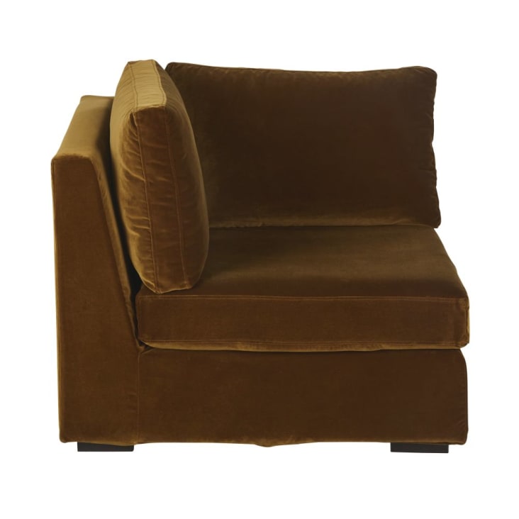 Maisons du Monde Jekill - Esquina para sofá modulable de terciopelo bronce Venta caliente