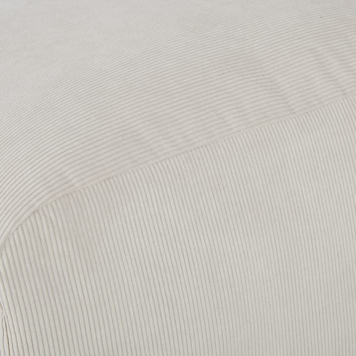 Maisons du Monde Buddy - Reposabrazos derecho para sofá modulable de terciopelo acanalado beige Descuento