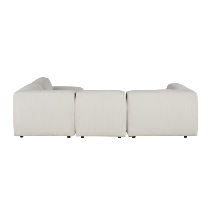 Maisons du Monde Buddy - Reposabrazos izquierdo para sofá modulable de terciopelo acanalado beige Tienda