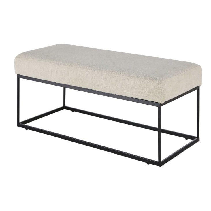 Maisons du Monde MONICA - Banco color crudo y negro Envío gratis