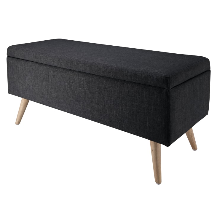 Maisons du Monde OLIVER - Banco baúl gris antracita Envío gratis