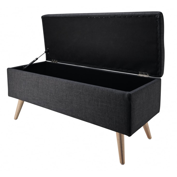 Maisons du Monde OLIVER - Banco baúl gris antracita Envío gratis