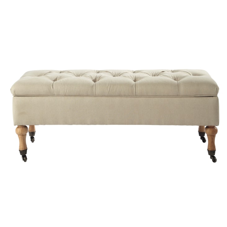 Maisons du Monde COLETTE - Banco baúl con ruedas