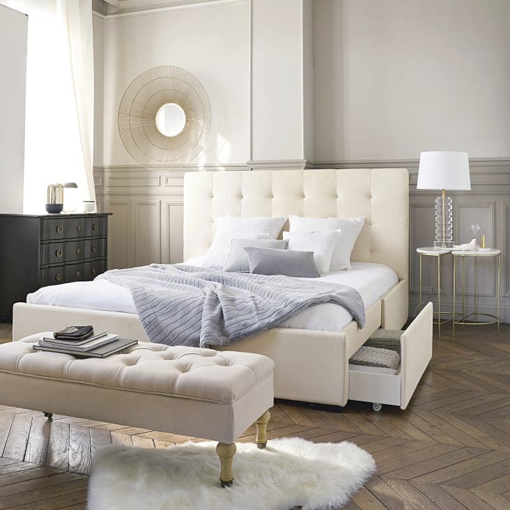 Maisons du Monde COLETTE - Banco baúl con ruedas Últimos 3 días