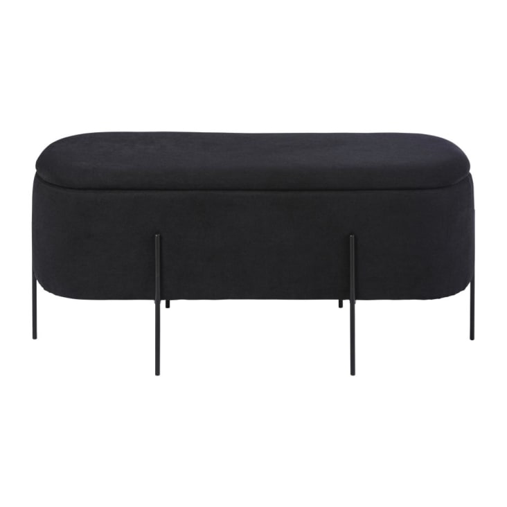 Maisons du Monde ALLISTER - Banco baúl negro