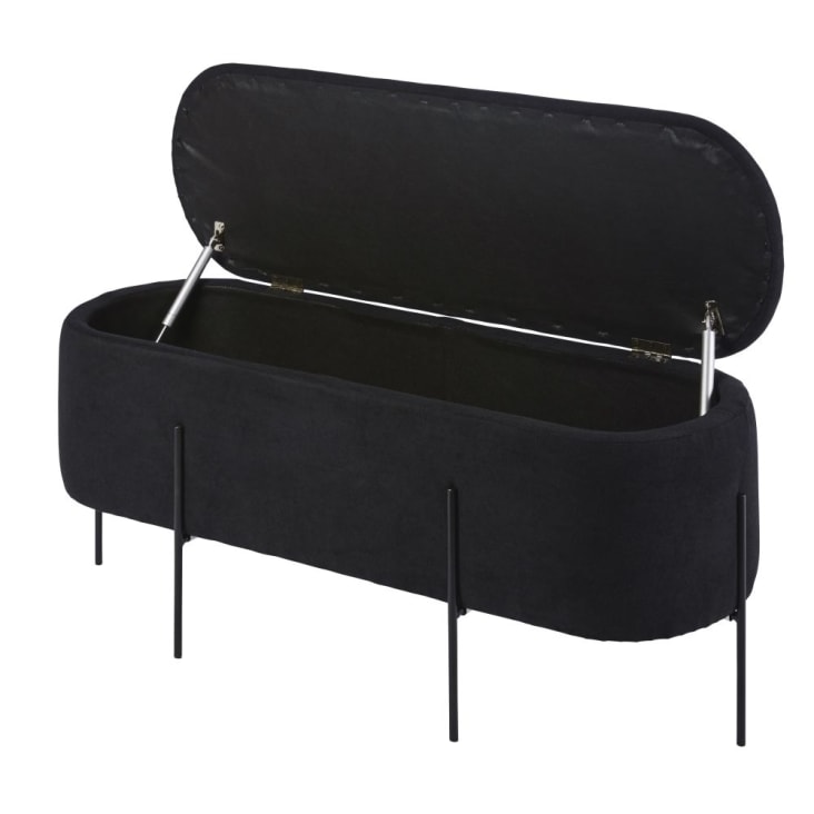 Maisons du Monde ALLISTER - Banco baúl negro ÚLTIMAS EDICIONES