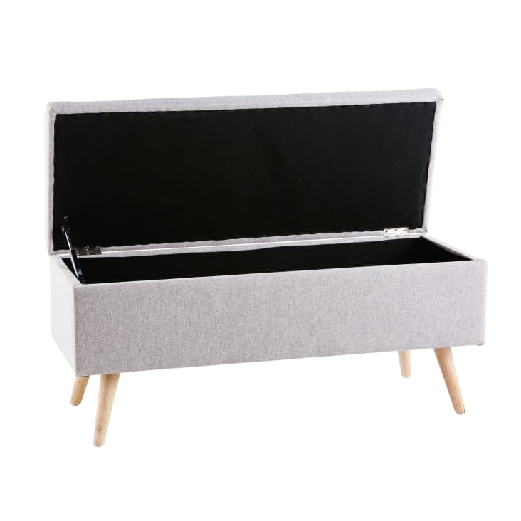 Maisons du Monde Banco baúl vintage gris y hevea Precio de fábrica