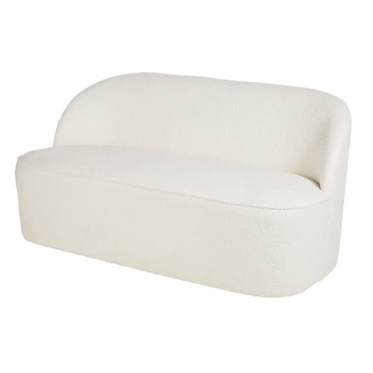 Maisons du Monde Blackhill Business - Banqueta profesional de dos plazas en color blanco Grandes descuentos