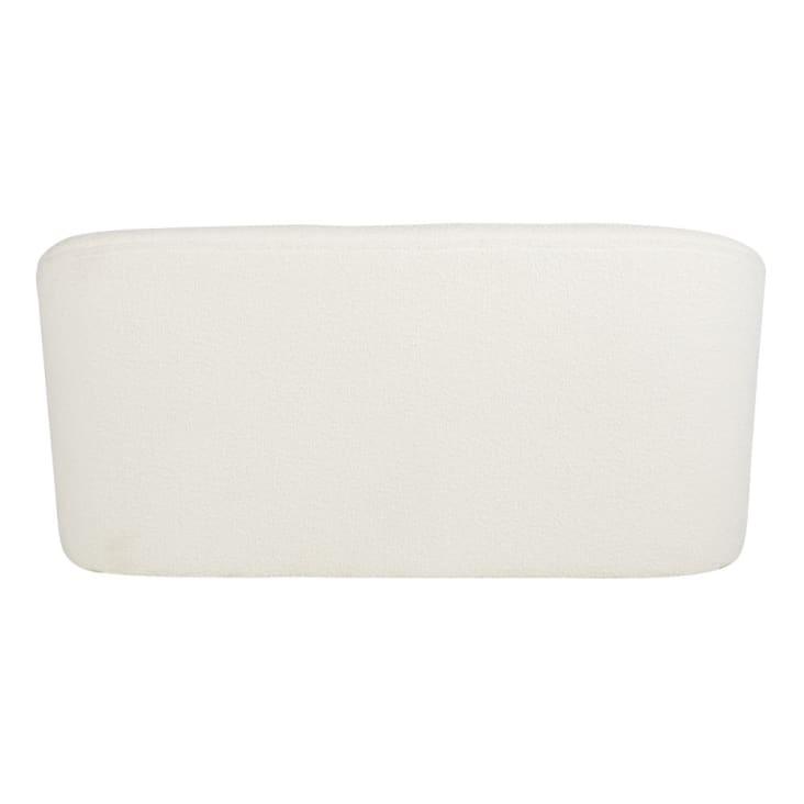 Maisons du Monde Blackhill Business - Banqueta profesional de dos plazas en color blanco Grandes descuentos