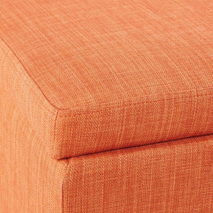 Maisons du Monde Banco baúl vintage naranja y hevea Libre de impuestos
