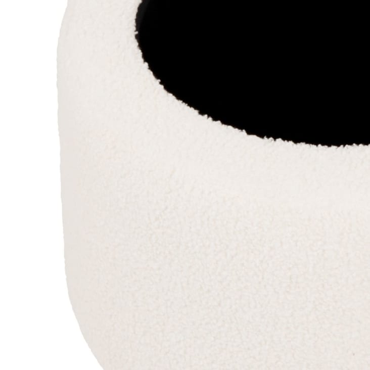 Maisons du Monde HERACLES - Puf de rizo con espacio de almacenamiento color crudo Ofertas de temporada