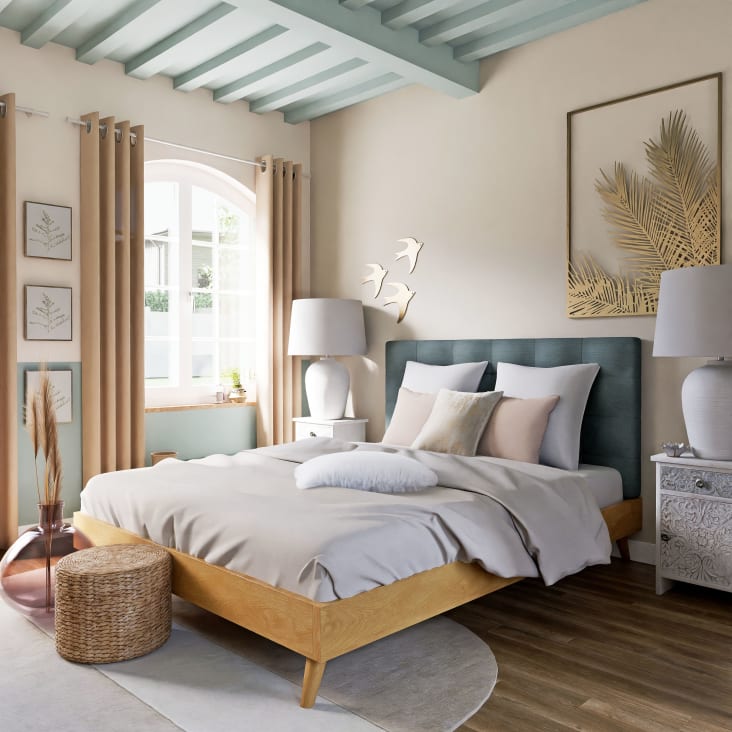 Maisons du Monde Bandug - Puf de jacinto de agua trenzado Ofertas especiales