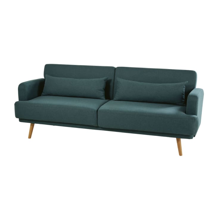Maisons du Monde Elvis - Sofá clic-clac de 4 plazas en verde Liquidación