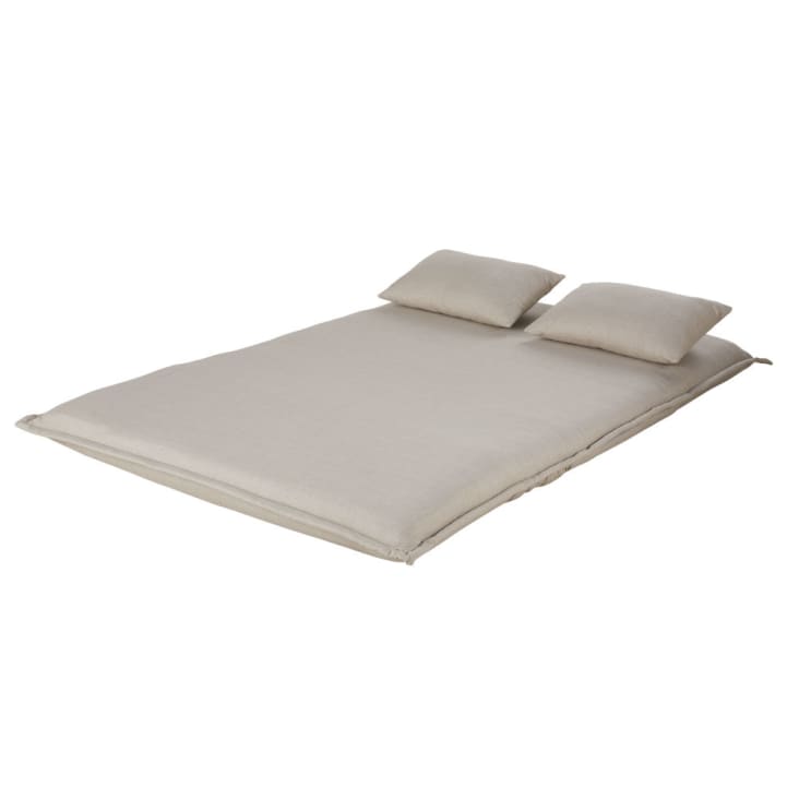 Maisons du Monde Hallen - Sofá clic-clac de 2 plazas beige Mejor oferta