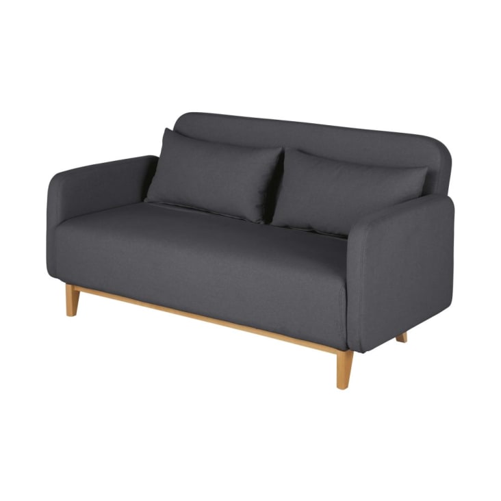 Maisons du Monde Nia - Sofá cama de 2/3 plazas gris antracita Rebajas online
