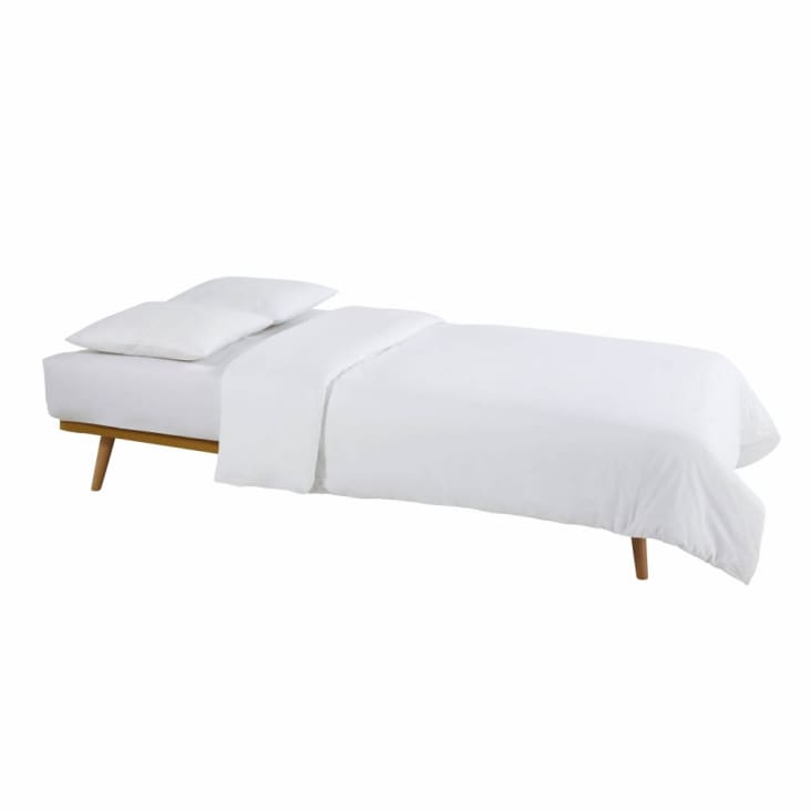 Maisons du Monde Elvis - Sofá clic-clac de 3 plazas en amarillo Oferta especial