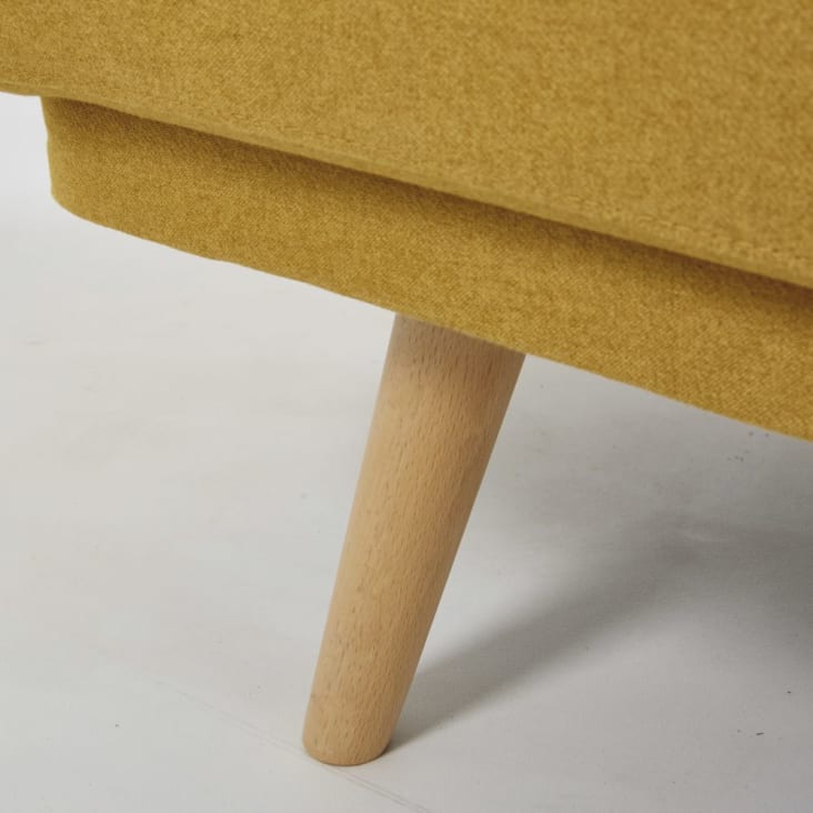 Maisons du Monde Elvis - Sofá clic-clac de 3 plazas en amarillo Oferta especial