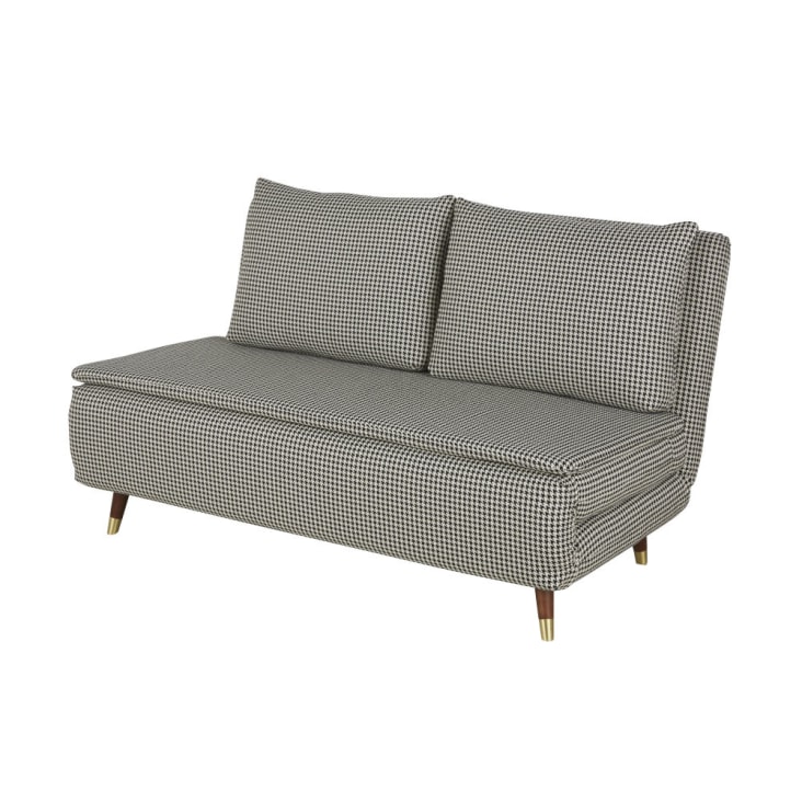 Maisons du Monde Nio - Sofá cama de 2 plazas con estampado de pata de gallo Envío gratis
