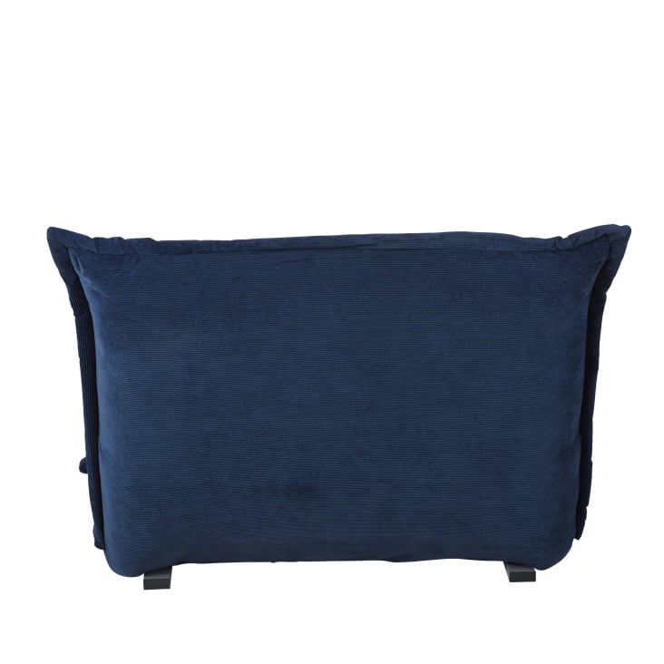 Maisons du Monde Hallen - Sofá de 1 plaza de terciopelo azul marino Últimos 3 días