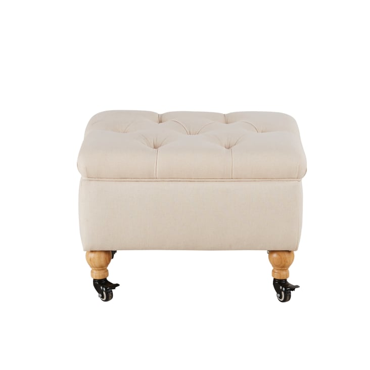 Maisons du Monde Aristide - Reposapiés capitoné crudo Últimos 2 días