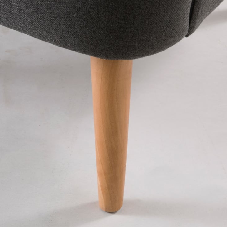 Maisons du Monde Honey - Sillón gris antracita Solo hoy