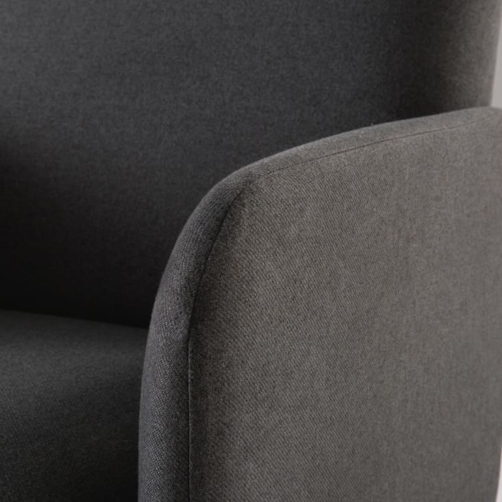 Maisons du Monde Honey - Sillón gris antracita Solo hoy
