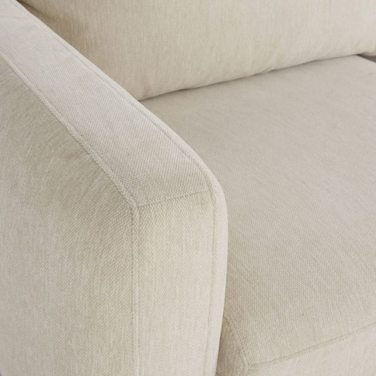 Maisons du Monde City - Sofá esquinero derecha de 4/5 plazas beige moteado Superdescuento