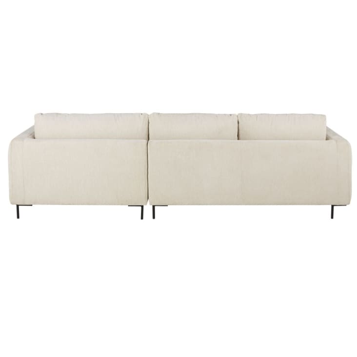 Maisons du Monde City - Sofá esquinero derecha de 4/5 plazas beige moteado Superdescuento