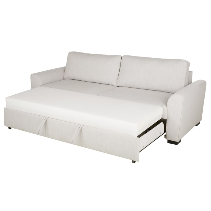 Maisons du Monde Montréal - Sofá cama de 3/4 plazas de tela gris claro Ahorra y exporta