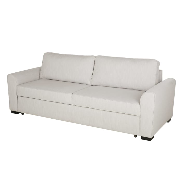 Maisons du Monde Montréal - Sofá cama de 3/4 plazas de tela gris claro Ahorra y exporta