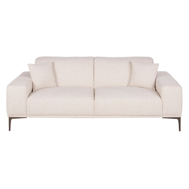 Maisons du Monde Tokyo - Sofá de 2 plazas de tela beige