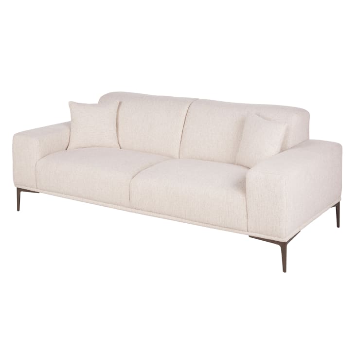 Maisons du Monde Tokyo - Sofá de 2 plazas de tela beige Ofertas especiales