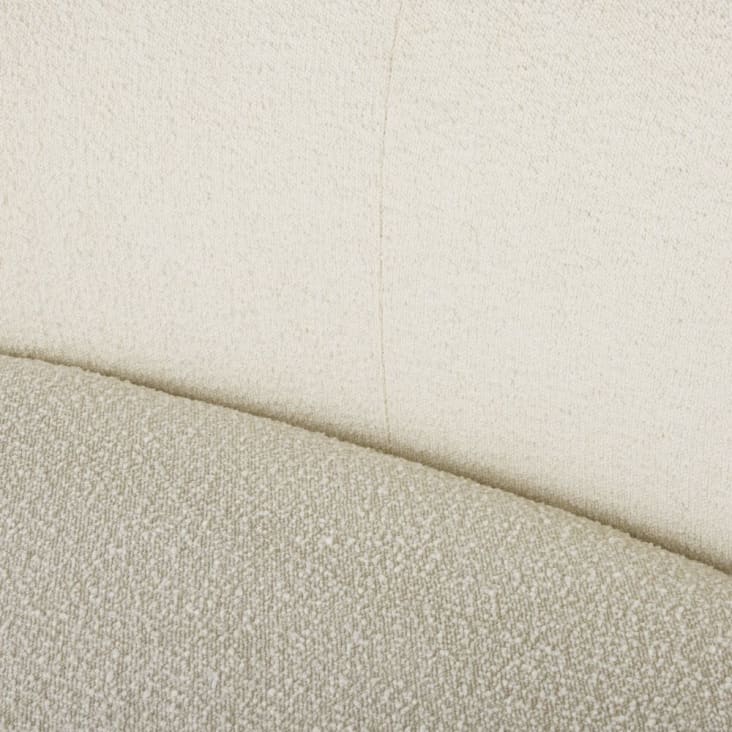Maisons du Monde Dorset Business - Sofá profesional de 3/4 plazas con textura rizada color crudo Grandes ahorros