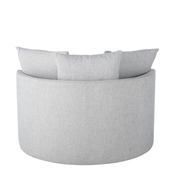 Maisons du Monde Dita - Sofá redondo de 2 plazas gris Outlet