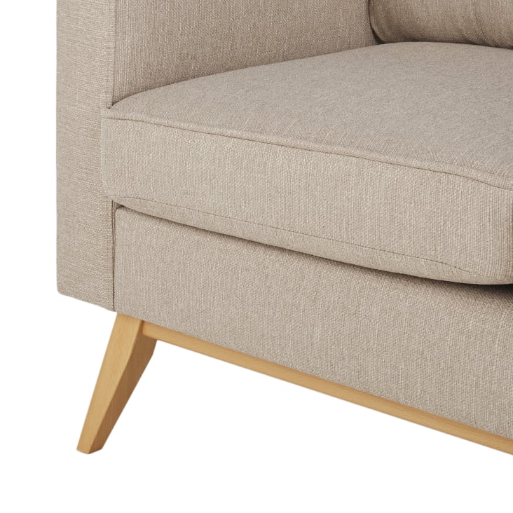 Maisons du Monde Brooke - Sofá de estilo escandinavo de 2 plazas en beige moteado Gran oferta