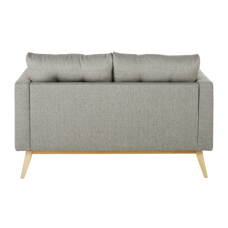Maisons du Monde Brooke - Sofá de estilo escandinavo de 2 plazas gris claro moteado Rebajas baratas