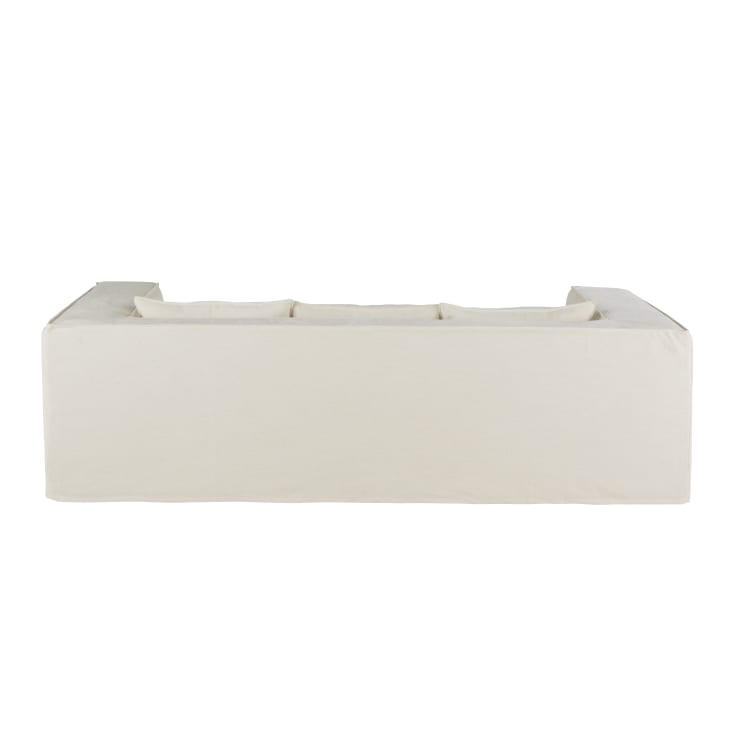 Maisons du Monde Lena - Sofá de 3/4 plazas de tela beige Rebajas de fábrica
