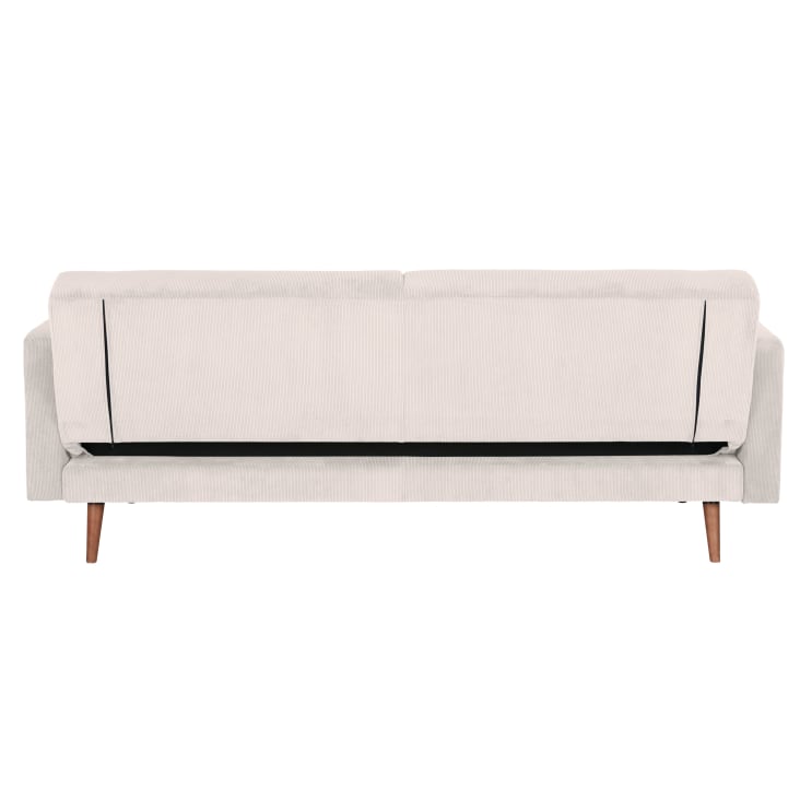 Maisons du Monde Livia - Sofá cama de 3 plazas de terciopelo beige Oferta especial de fábrica